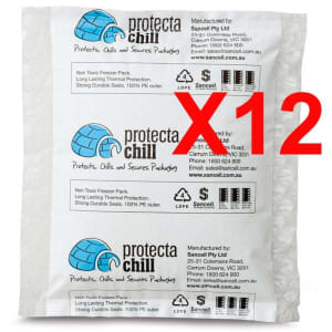 x12 1kg XL Reusable Ice gel cold pack cooler bag icepack esky
