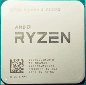 AMD Ryzen 3 2200G Processor (3.5 GHz, 4 Cores, Socket AM4) W/ cooler 