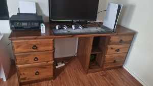 Pine Timber Desk - Good Condition