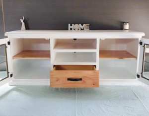 Hamptons TV Unit & Coffee Table Set - Can Deliver - Deep Drawers
