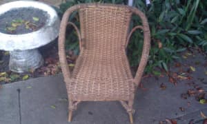 ANTIQUE SEAGRASS CHILDS CHAIR