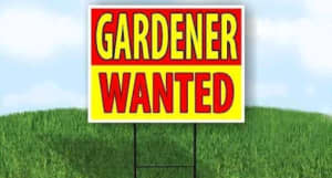 Gardener and indoor plant carer wanted on a regular basis 