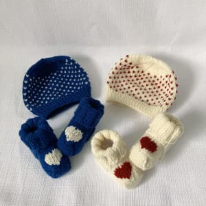 Knit Baby Booties Baby Beanie Newborn Gift Baby Shower Gift
