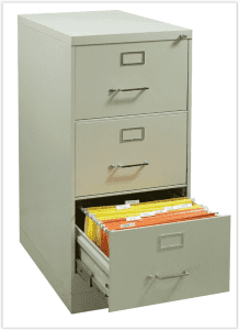 filing cabinet, 3 draw, with key