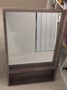 Large Wooden Framed Mirrors (pair)