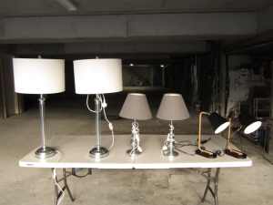 3 pair of desk lamps from $15 --- $40 a pair.