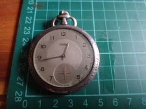 vintage Condal pocket watch it seem running but im not sure how well 
