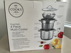 The Cooks Collective Essentials 4pc 8.0L Multi Cooker