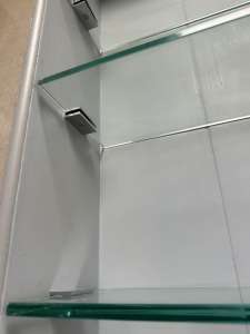 Glass shelves with brackets .. perfect condition