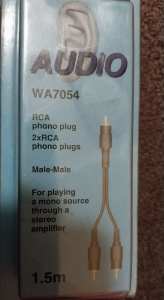 🔌 Audio Cable - 1.5m 🔌🆕️NEW🆕️