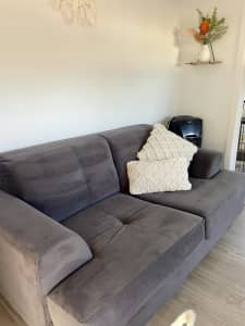 Two seater grey couch