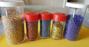 Beads and Glitter for Scrapbooking, Cardmaking, Arts and Craft