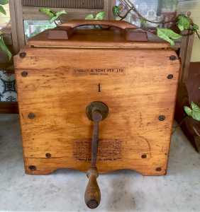 Unusual No.1 Cherry & Sons Kauri Pine Butter Churn Early 1900s