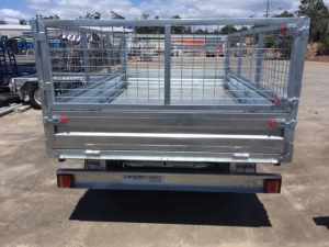 10 x 6 LongLife Galv Tandem axle trailer with cage