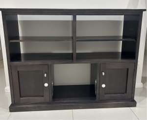Custom Made Solid Timber TV Unit