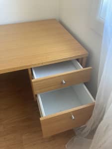 Large hardwood desks x 2
