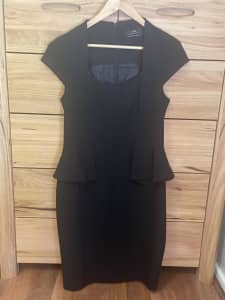 Cue black peplum dress (12)