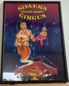 Silvers Grand Magic Circus Australia 1990s Original Vintage Poster