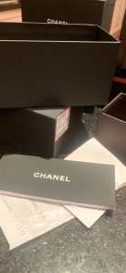 Genuine designer eyeglass boxes. Chanel, Tom ford prada