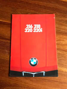 Vintage 1976 Foldout Sales Brochure BMW 316,318,320,320i- English 