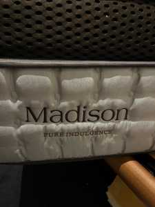 Mattress, King Madison Waldorf Plush in as new condition