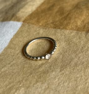 genuine pandora misty rose june beaded birthstone ring 60