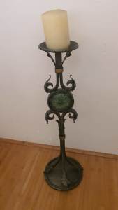 Wrought iron candle holder home art decor