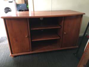 TV cabinet/unit in good condition, solid wood