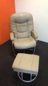 Extremely comfortable reclining chair and stool