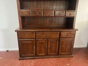 Cabinet and hutch 2 pieces