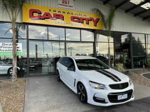 2016 Holden Commodore Vfii MY16 SV6 Black Edition White 6 Speed Automatic Wagon