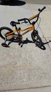 Kids bike Childs bicycle. Includes stabilisers