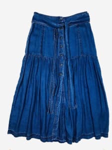 Ginger & Smart (Akin) Skirt Blue Colour Size 8 In Excellent Condition