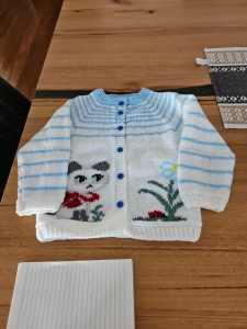 New handknit cardigan for age 2-3 years
