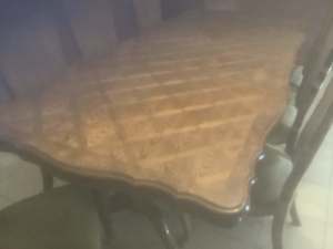 Dining room table, 8 chairs and matching china cabinet