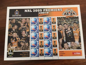 Signed 2005 Wests Tigers premiers - Exquisite Framing