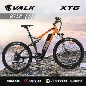 VALK Electric Dual Suspension Mountain e-Bike TEKTRO MAXXIS VELO