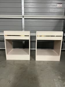 Bedside tables x 2