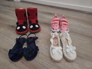 Toddler girls shoes bundle size eu 25 -27 incl Country Road, Adidas