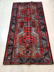 Persian handmade soft wool Hamedan rug 200×100 cm No: 44