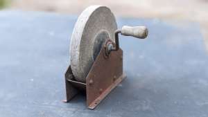 Vintage Grinding Wheel Hand Tool