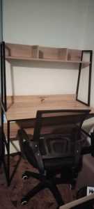 Desk including chair 