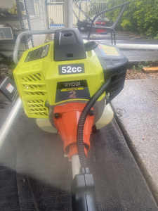 Fully serviced Ryobi 52cc easy start brush cutter and attachments