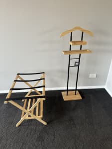 Howard storage valet and suitcase stand