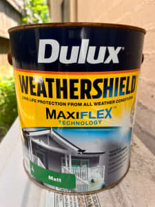 Dulux Weathershield Matt Paint. 4lts
