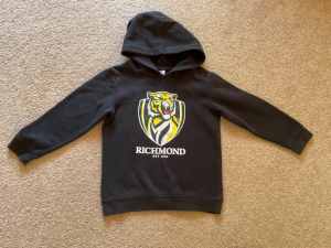Richmond Tigers fleece top for child size 6