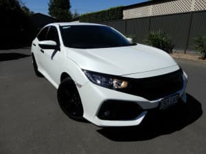 2018 Honda Civic 10th Gen MY18 VTi-L White 1 Speed Constant Variable Hatchback