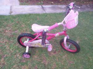 12" Barbie bike,