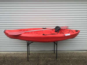 BRAND NEW KAYAK PLUS USED PADDLE (PHOTO OF USED ITEM FOR DISPLAY)