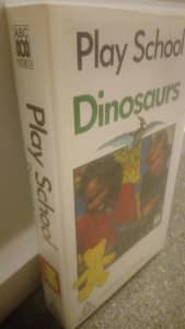 Kids video VHS ABC kids play school vintage dinosaurs